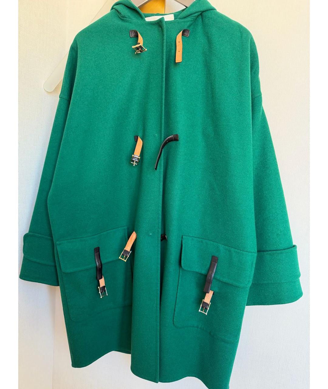 VALENTINO Зеленые шерстяное пальто, фото 9