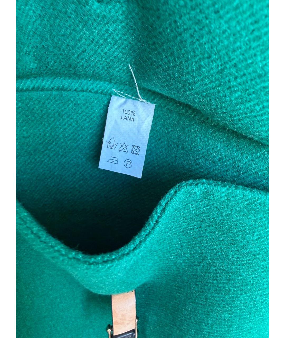 VALENTINO Зеленые шерстяное пальто, фото 5