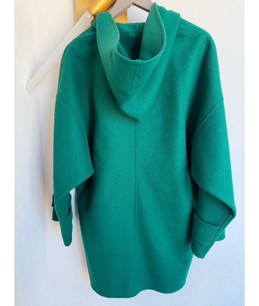 VALENTINO Зеленые шерстяное пальто, фото 6