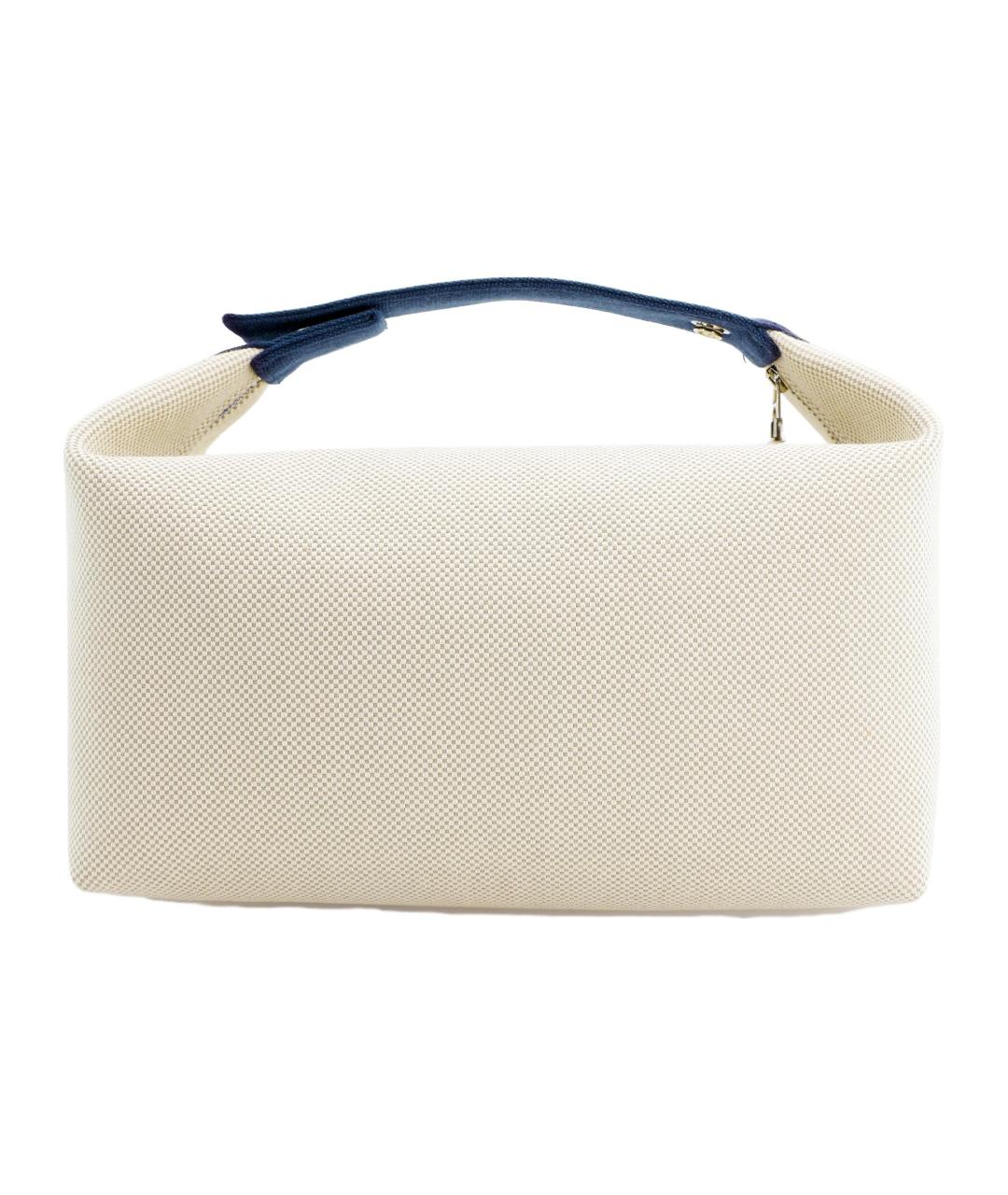 HERMES Бежевая косметичка, фото 3