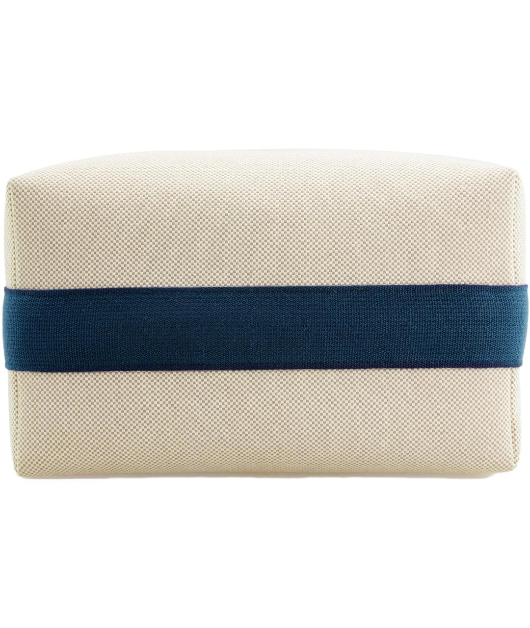 HERMES Бежевая косметичка, фото 4