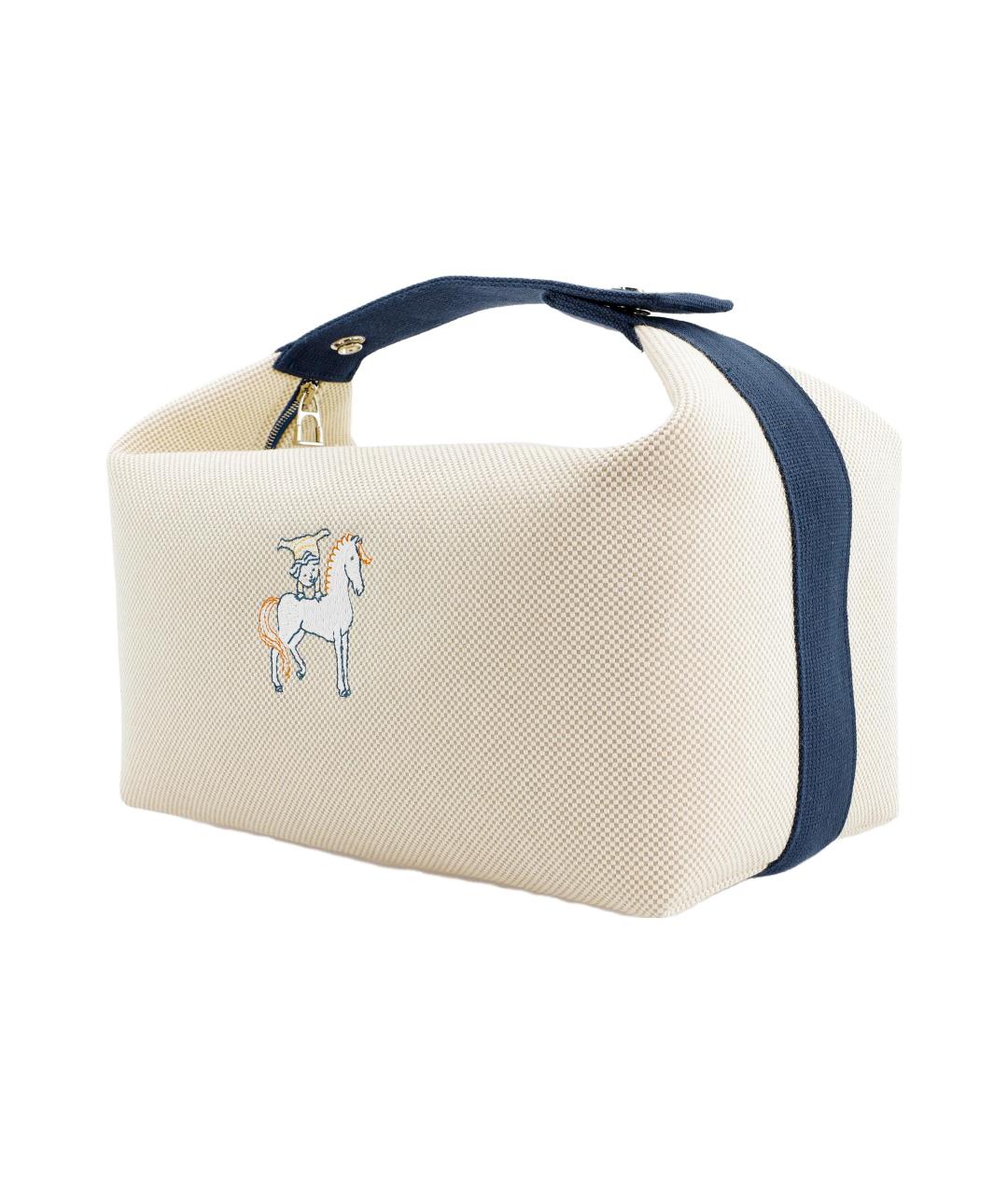 HERMES Бежевая косметичка, фото 2