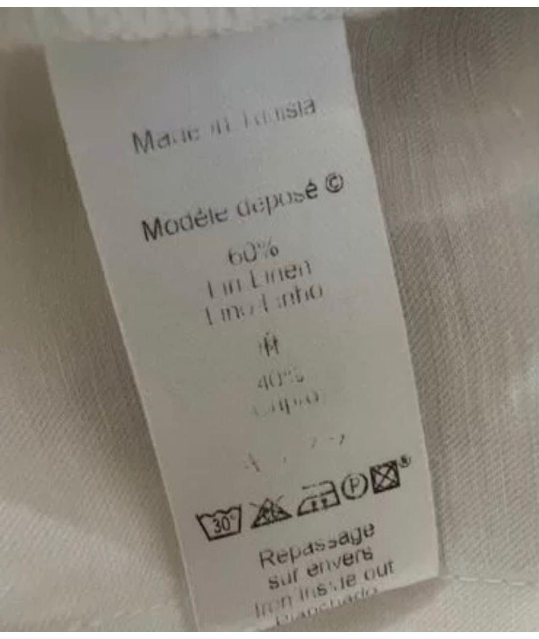 KENZO Белые льняные брюки широкие, фото 6