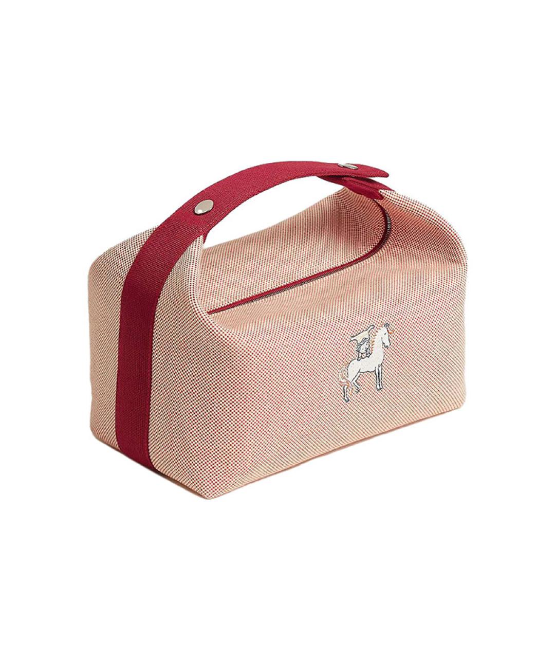 HERMES Оранжевая косметичка, фото 2