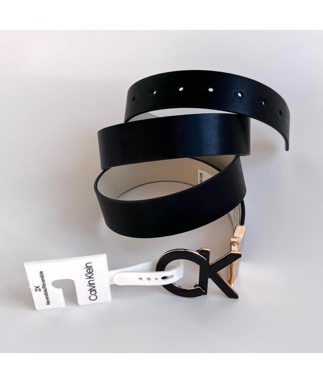 CALVIN KLEIN Черный ремень, фото 8