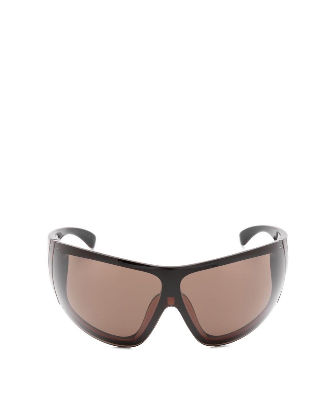 SAINT LAURENT Коричневые пластиковые солнцезащитные очки, фото 1