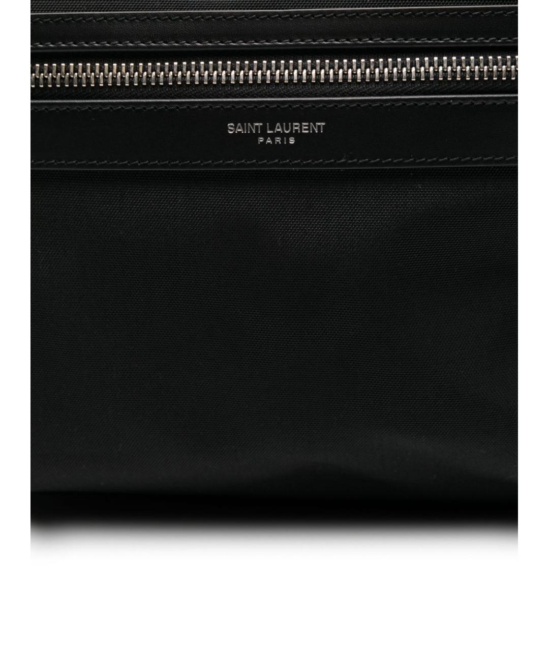 SAINT LAURENT Черный тканевый рюкзак, фото 4