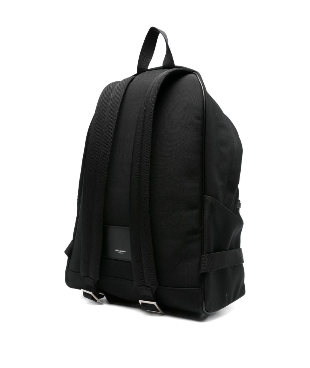SAINT LAURENT Черный тканевый рюкзак, фото 2