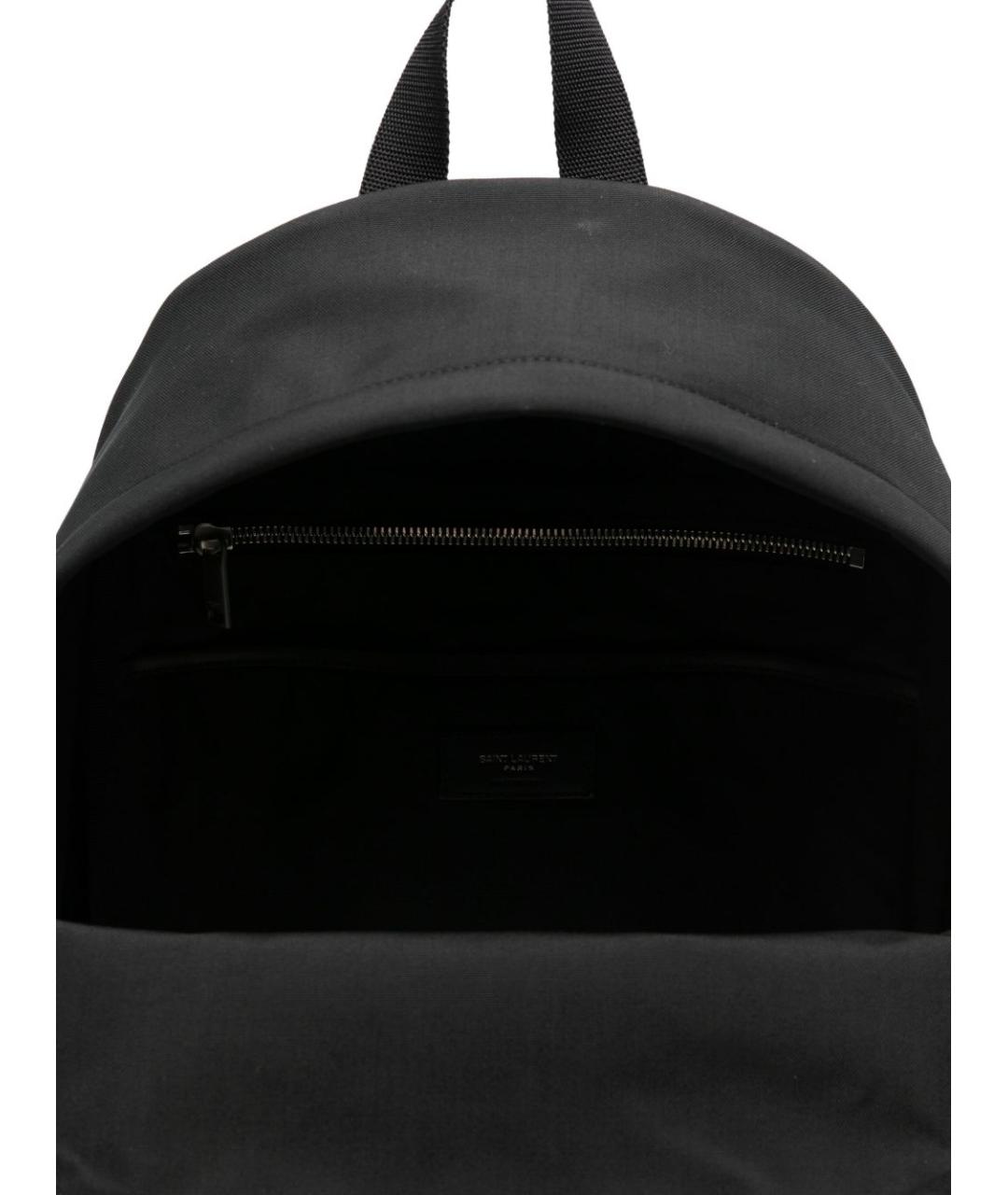 SAINT LAURENT Черный тканевый рюкзак, фото 3