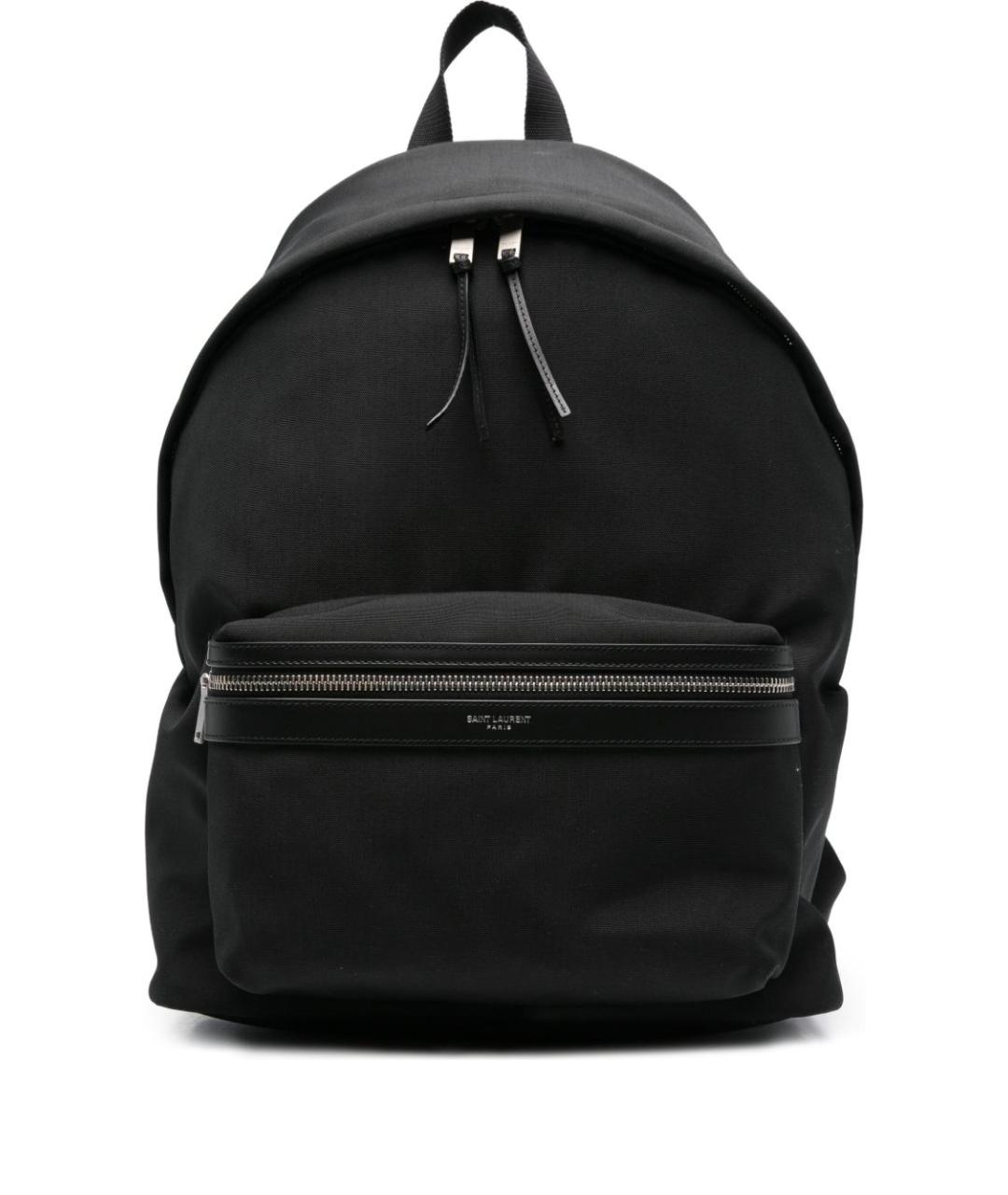 SAINT LAURENT Черный тканевый рюкзак, фото 1