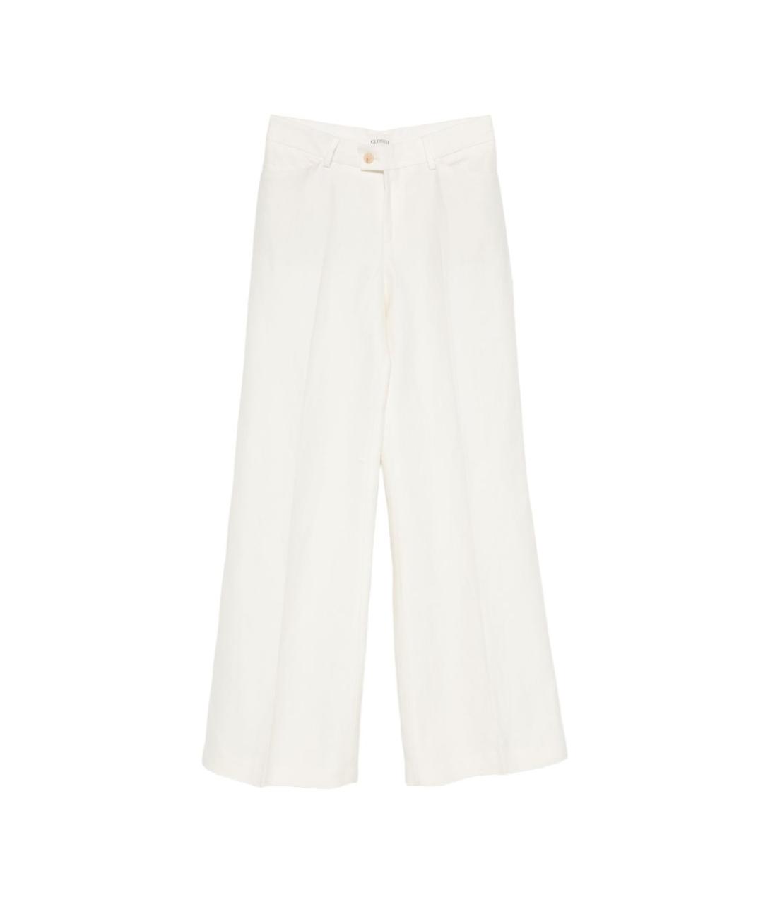 CLOSED Белые прямые брюки, фото 1