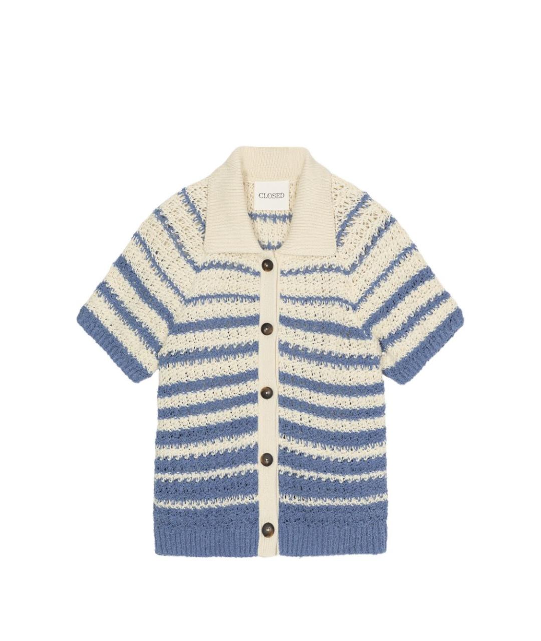 CLOSED Синий хлопковый кардиган, фото 1