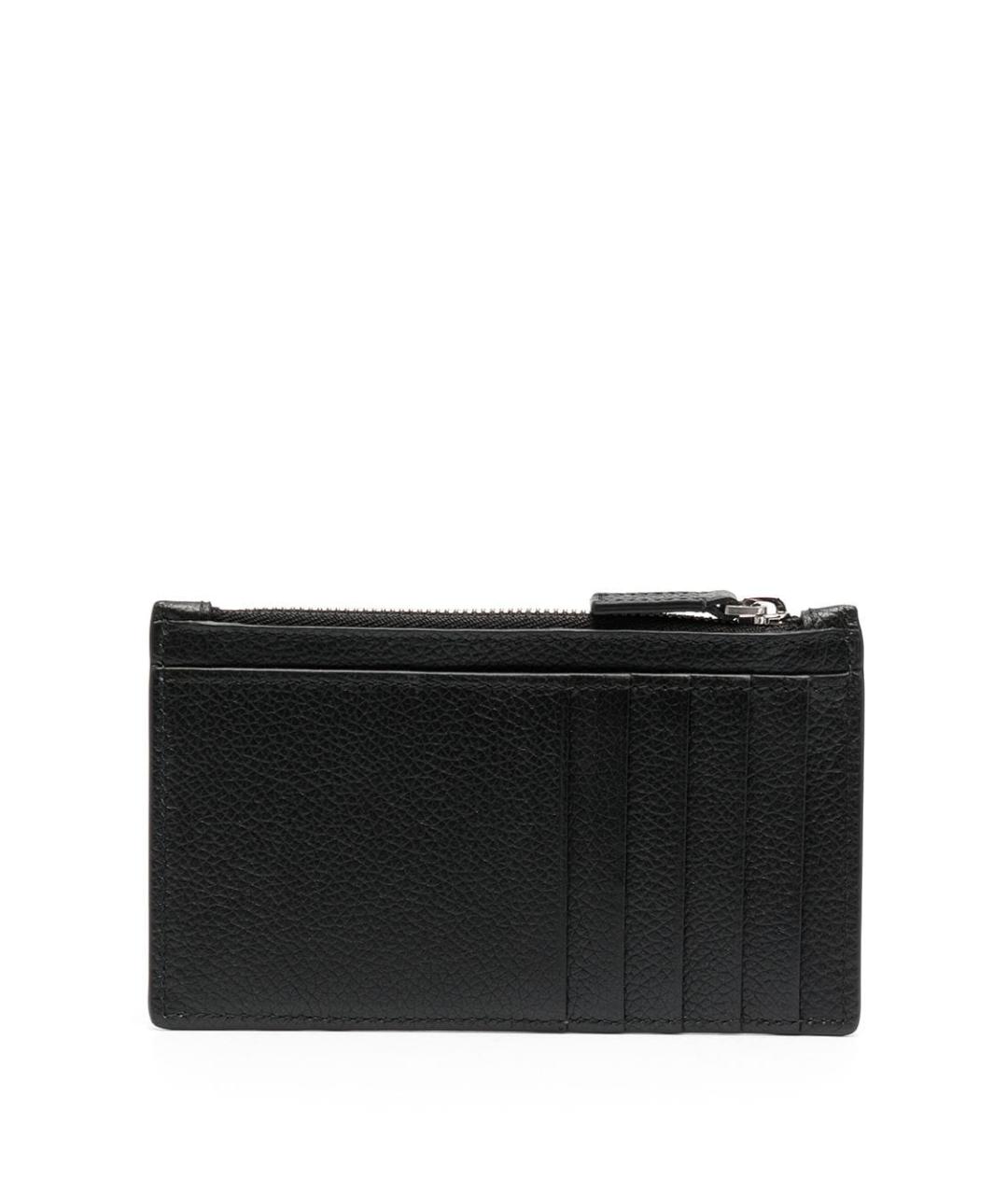 BALENCIAGA Черный кожаный кошелек, фото 2