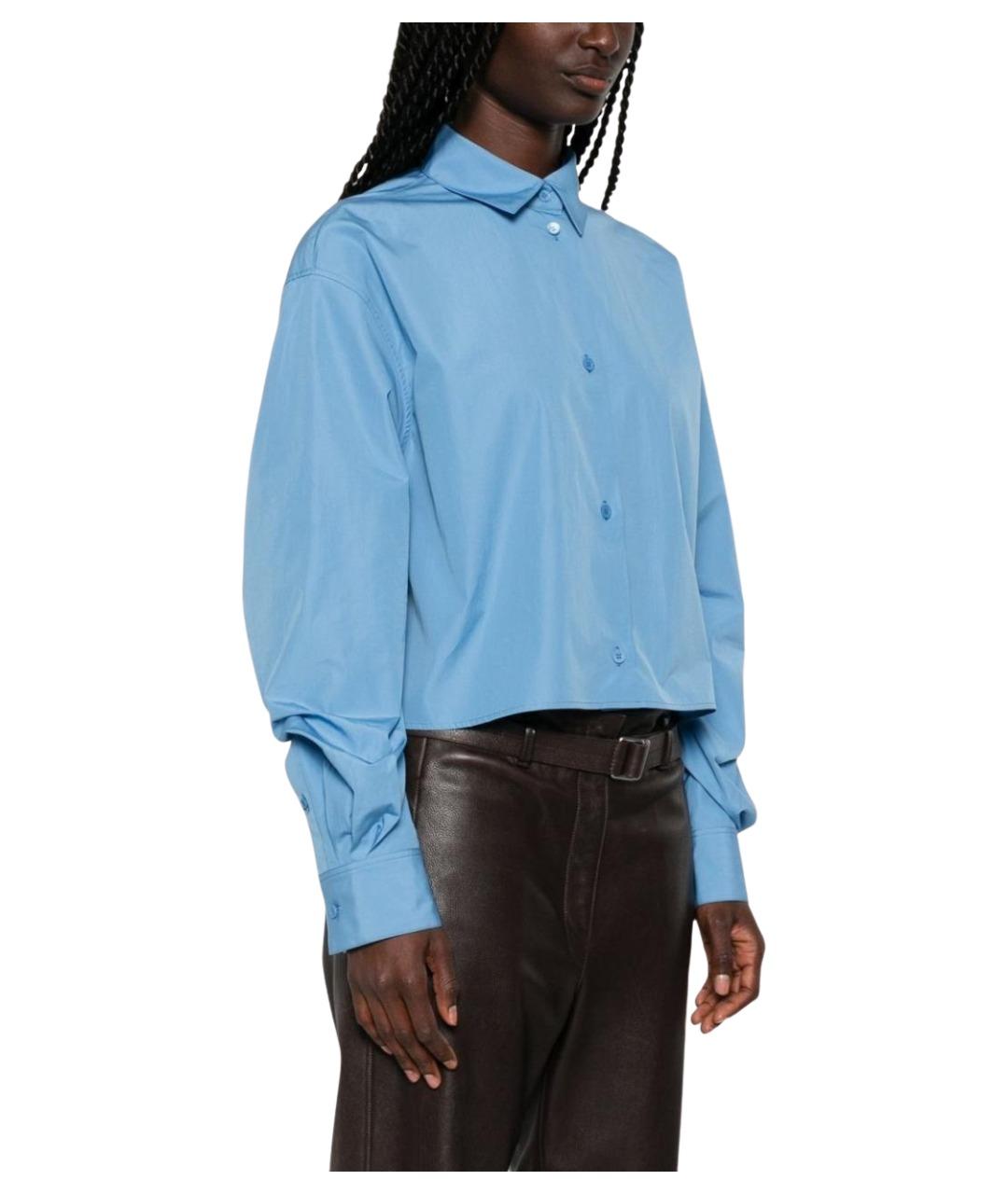 LOEWE Голубая хлопковая рубашка, фото 3