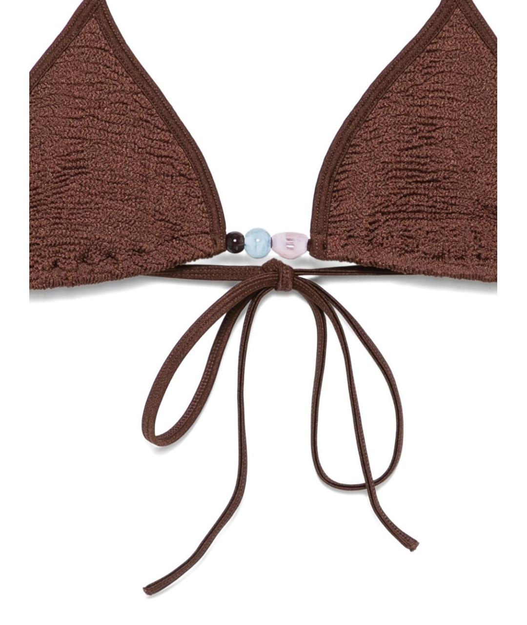 HUNZA G Коричневый купальник, фото 2