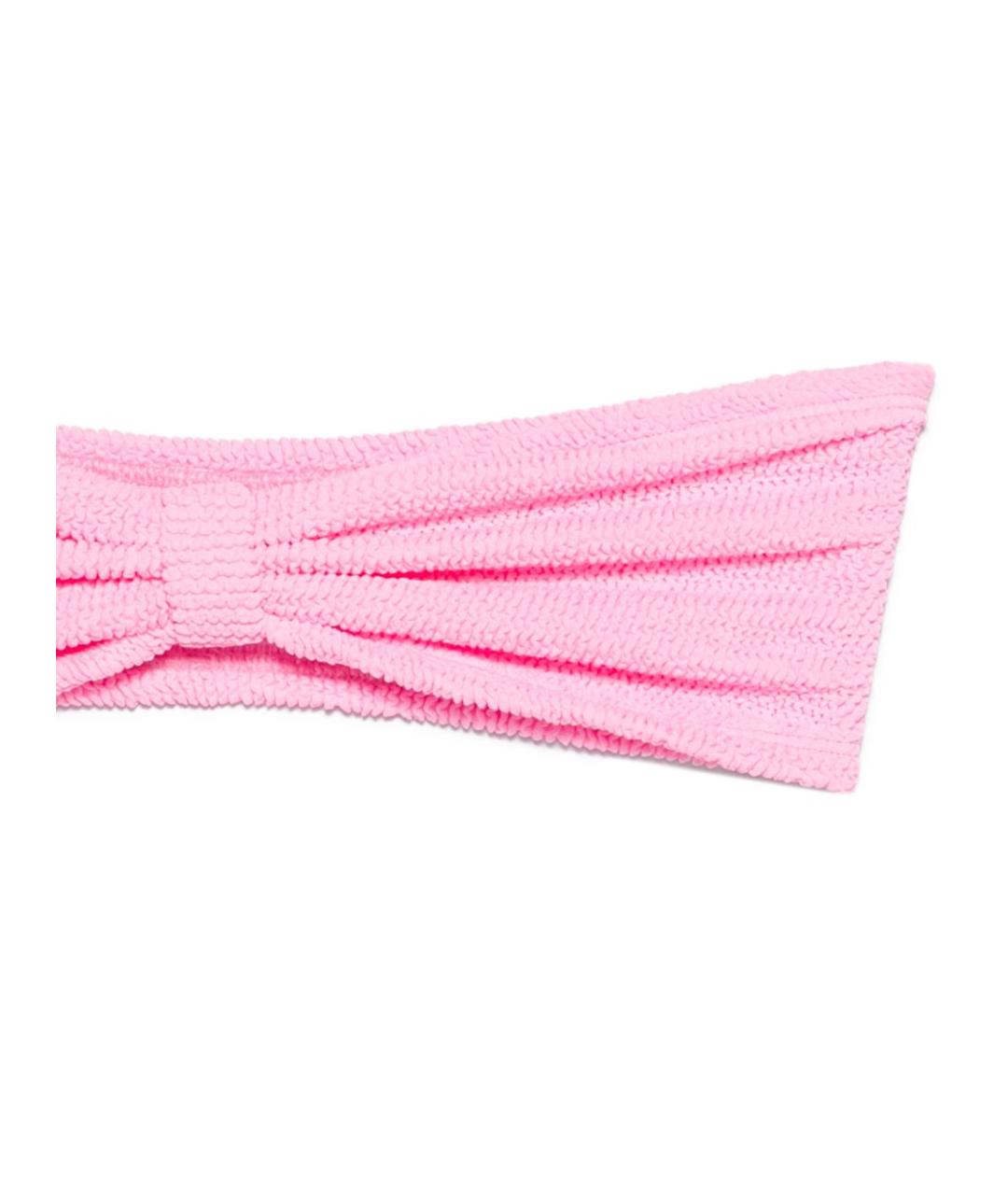 HUNZA G Розовый купальник, фото 3