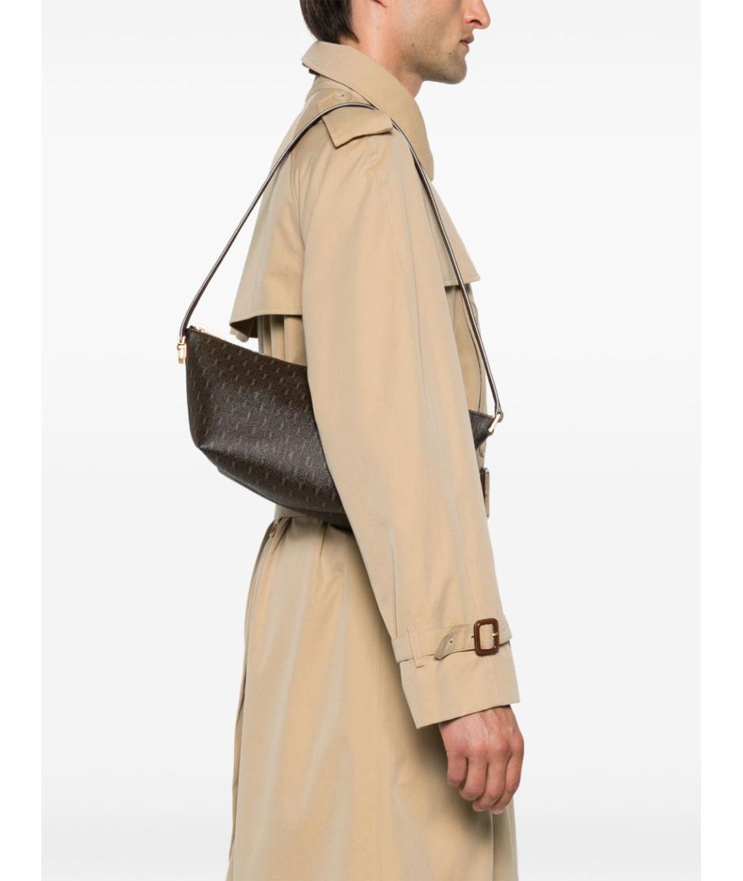 SAINT LAURENT Коричневая сумка на плечо, фото 5