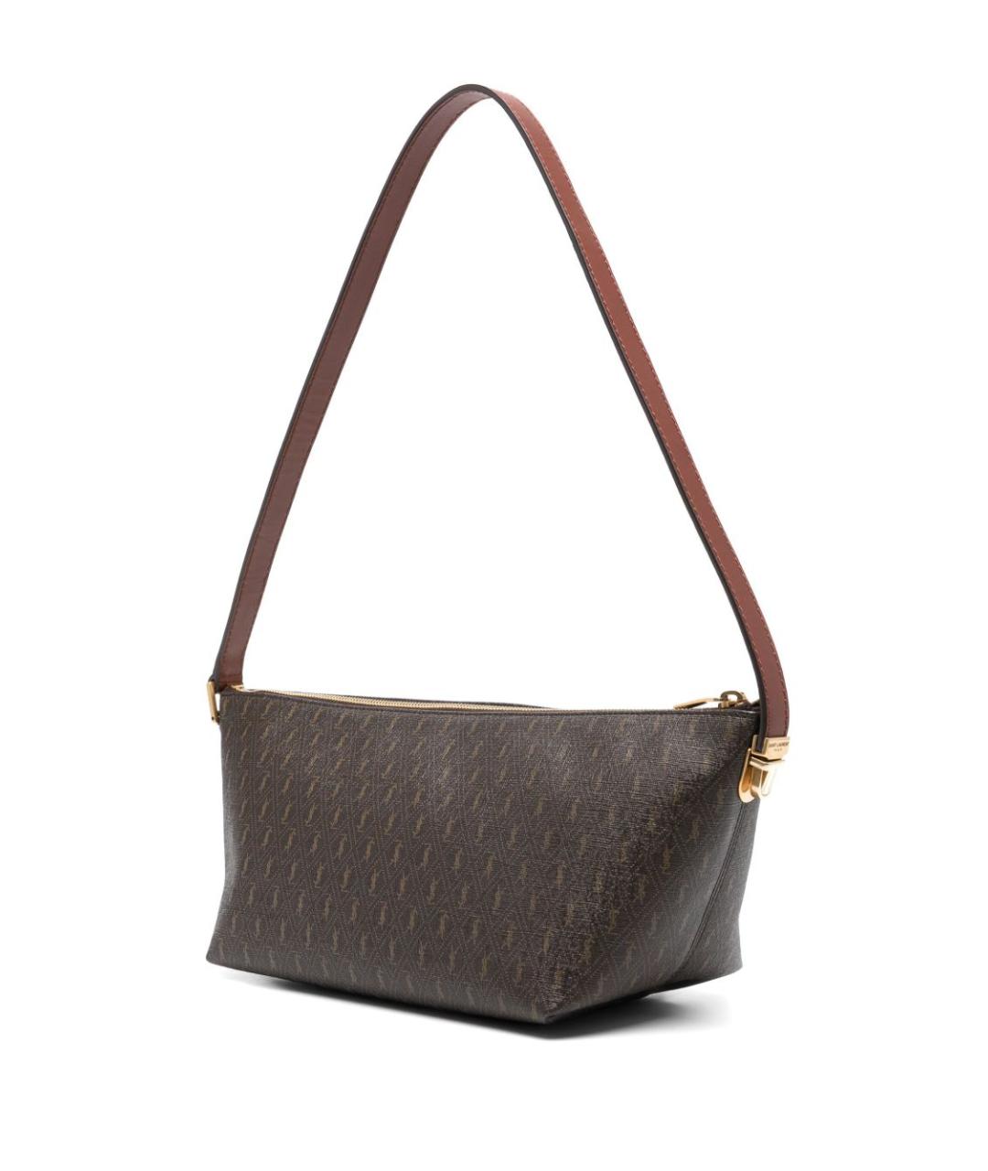 SAINT LAURENT Коричневая сумка на плечо, фото 2