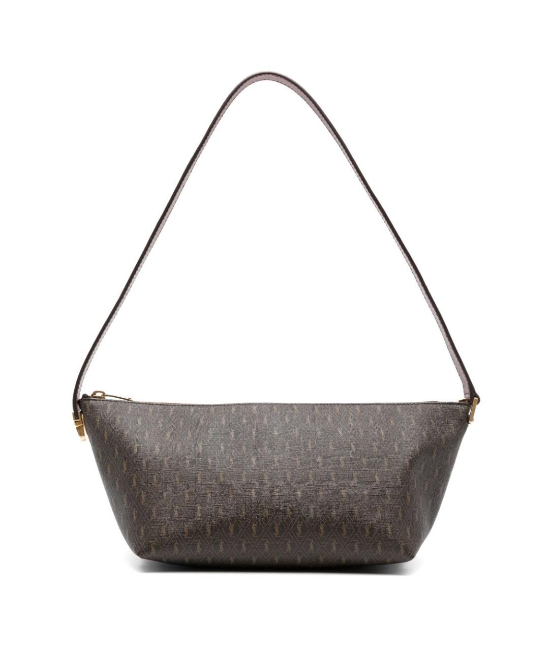 SAINT LAURENT Коричневая сумка на плечо, фото 1