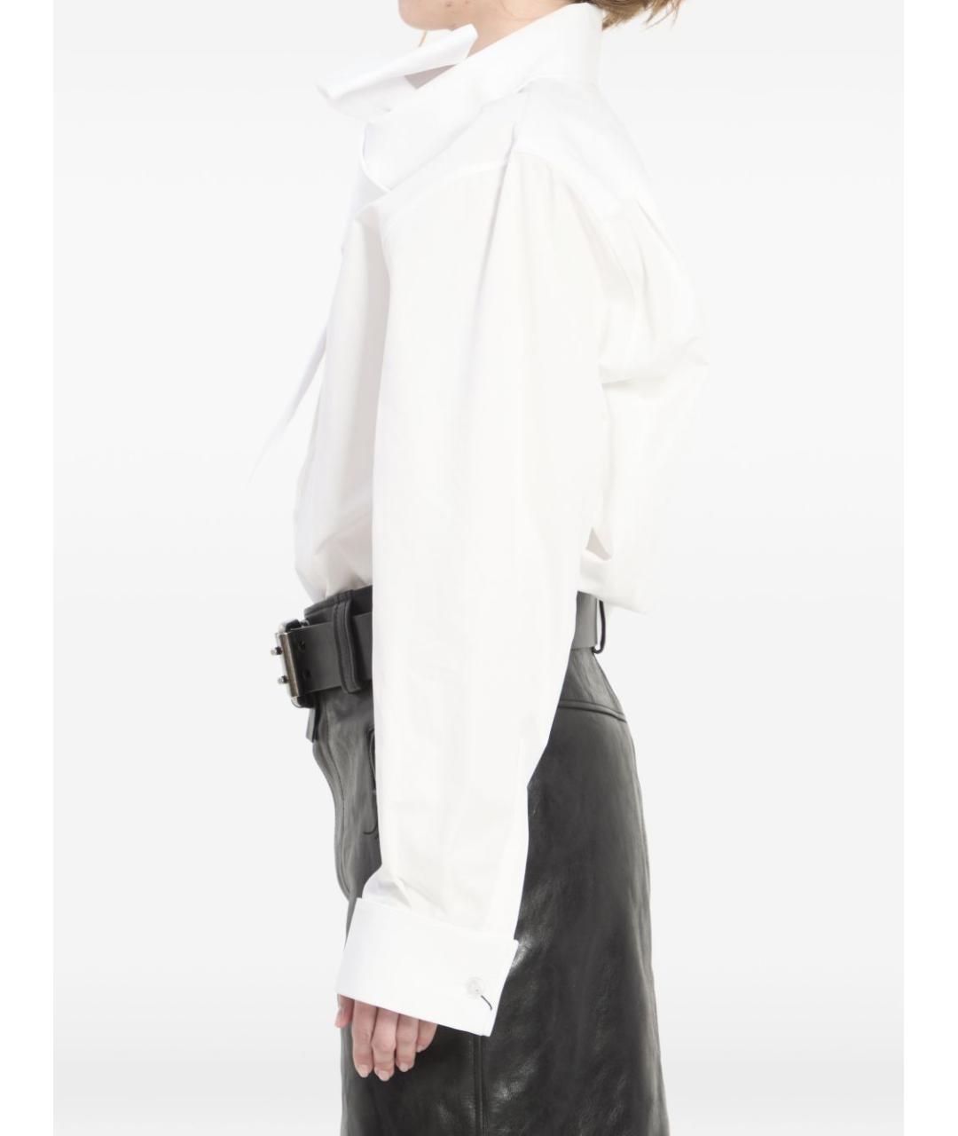 SAINT LAURENT Белая хлопковая рубашка, фото 4