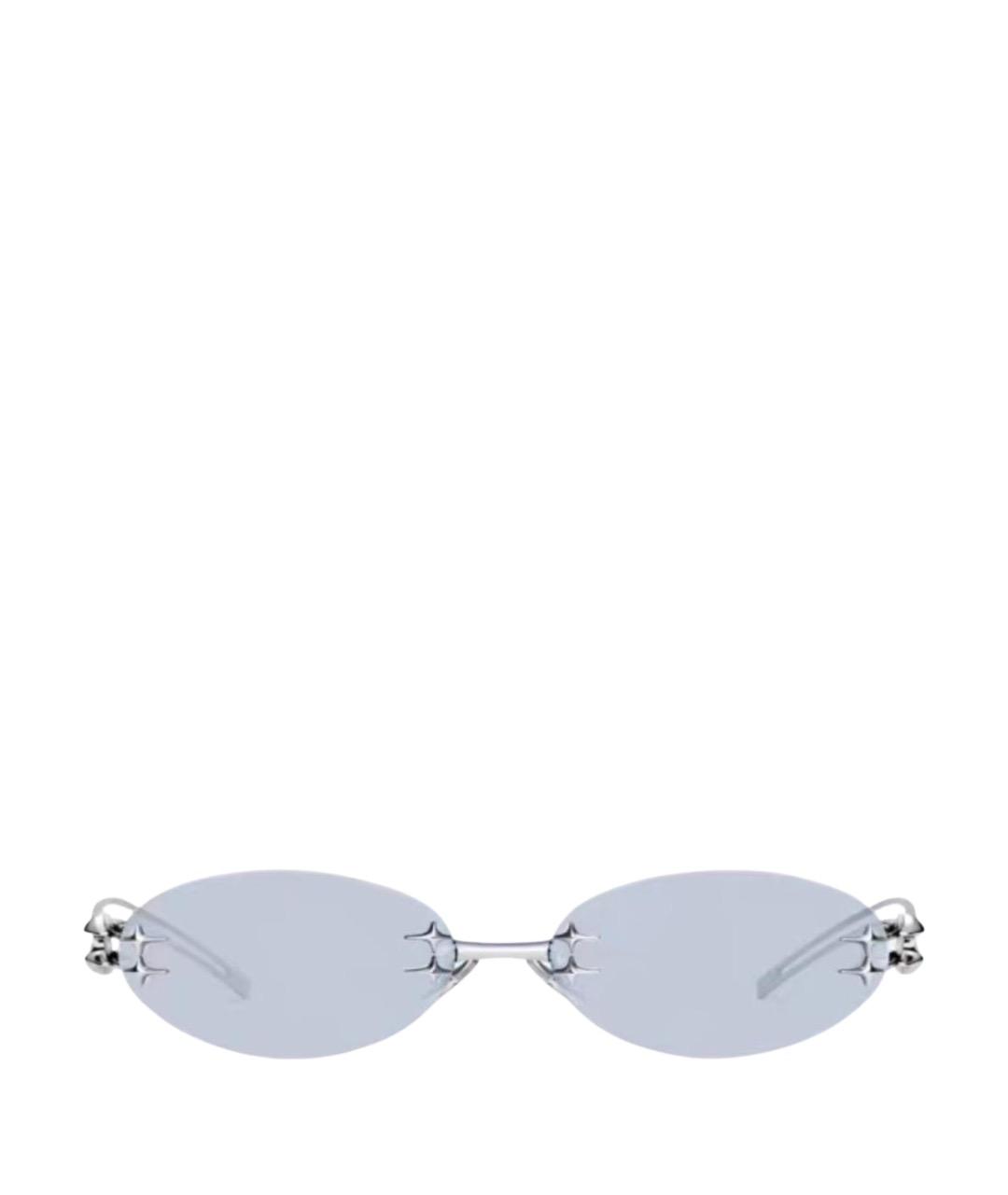 GENTLE MONSTER Серебряные металлические солнцезащитные очки, фото 1