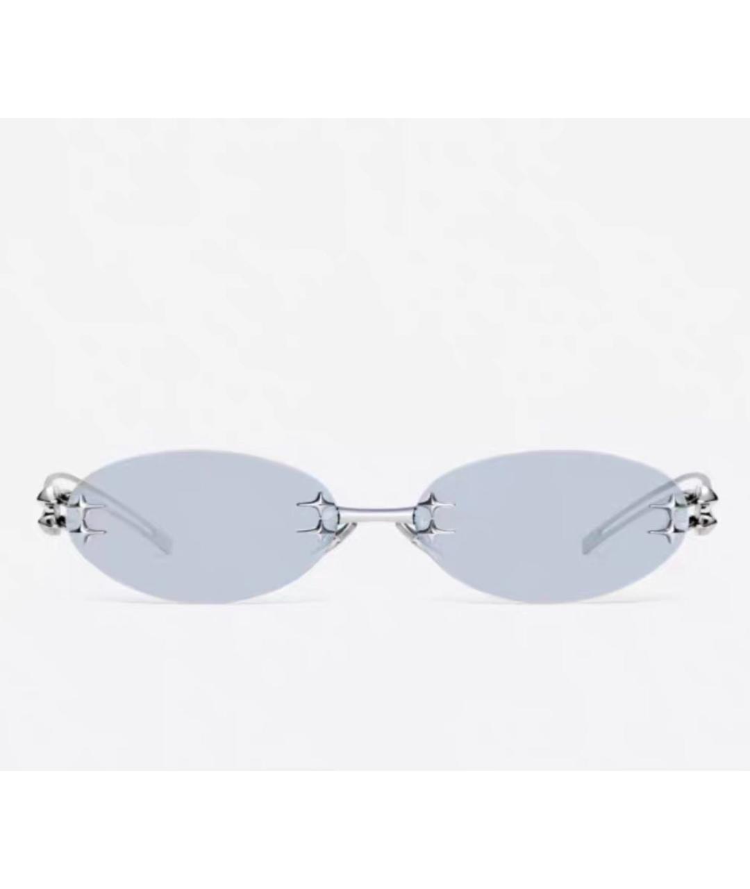 GENTLE MONSTER Серебряные металлические солнцезащитные очки, фото 4