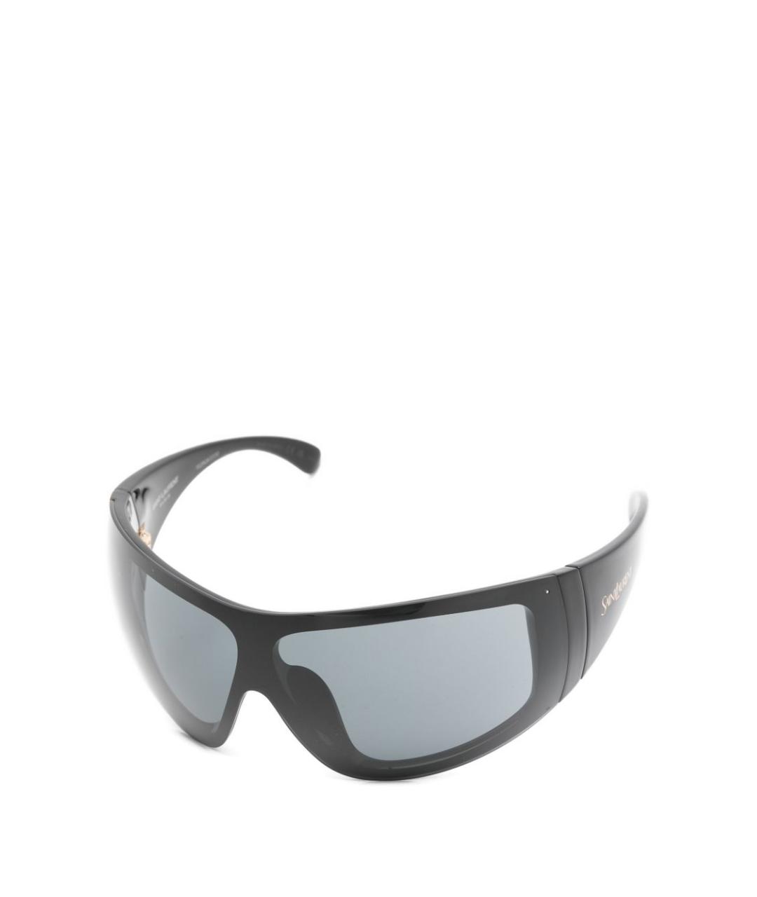 SAINT LAURENT Черные пластиковые солнцезащитные очки, фото 1