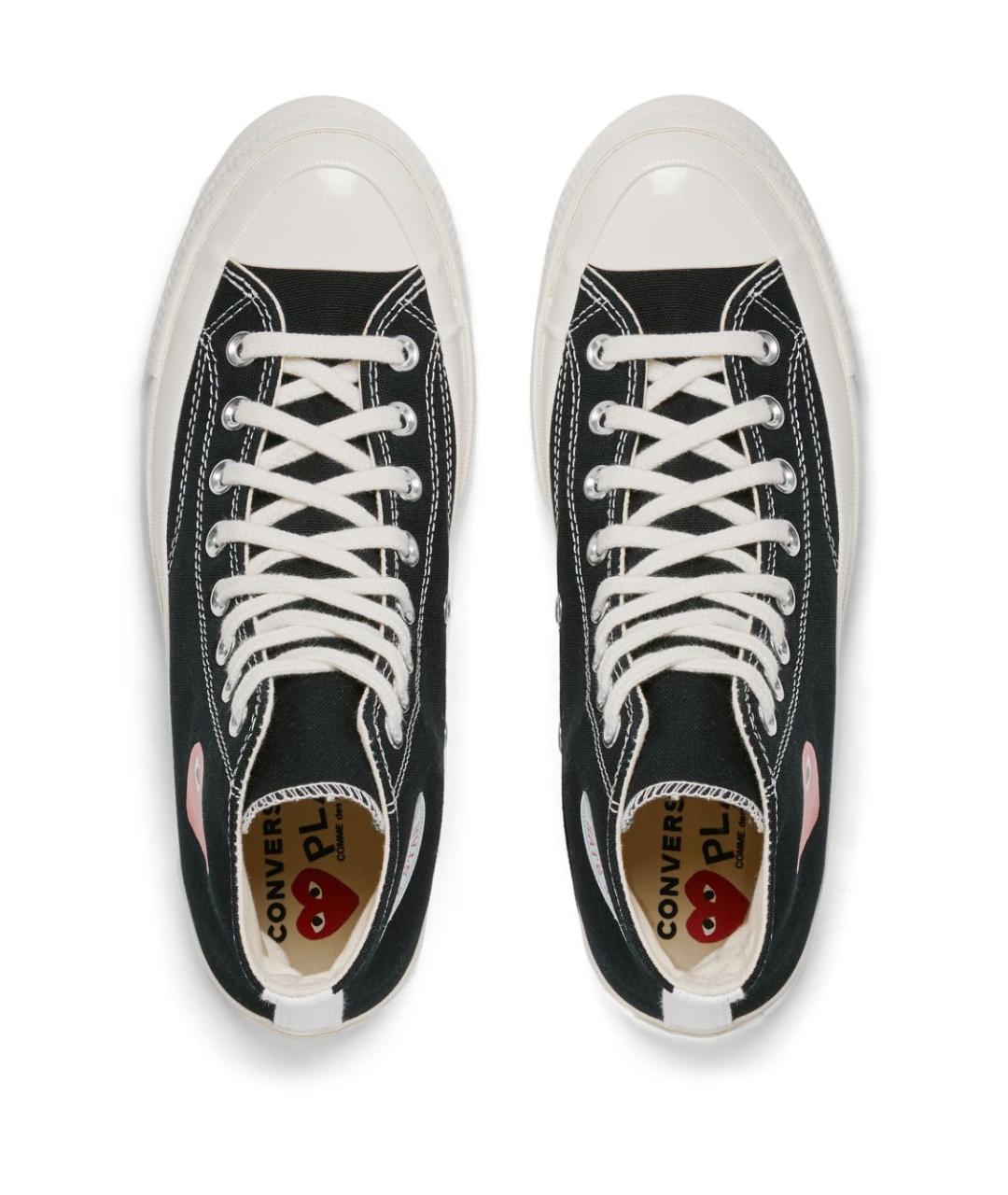 COMME DES GARÇONS Черные текстильные кеды, фото 3