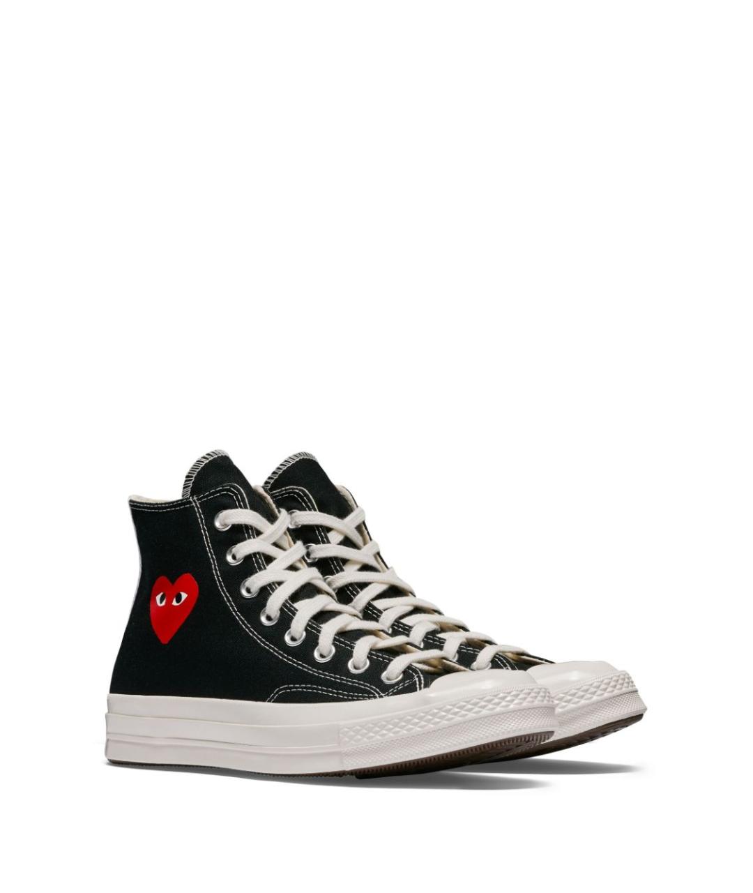 COMME DES GARÇONS Черные текстильные кеды, фото 2