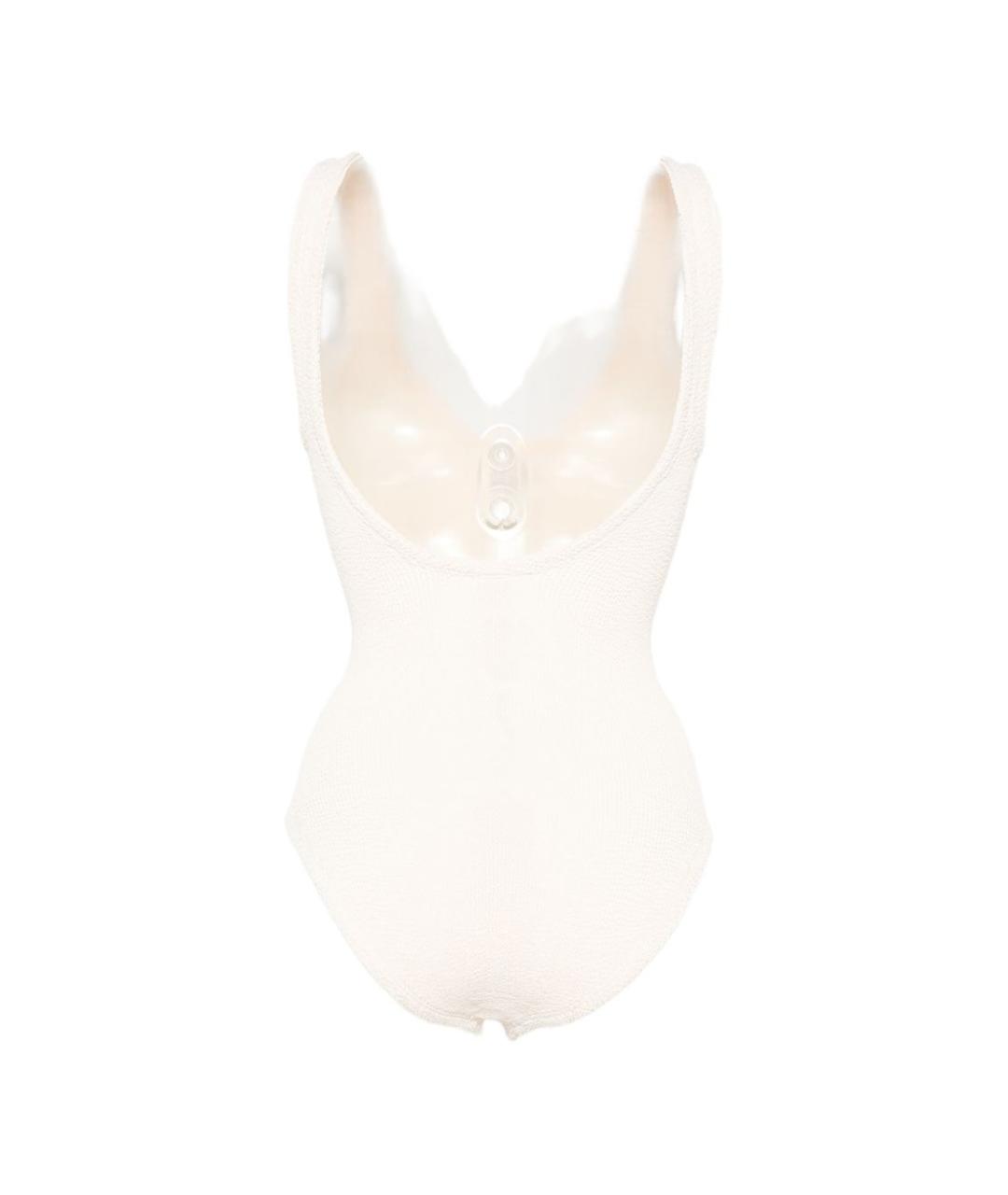 HUNZA G Бежевый купальник, фото 2