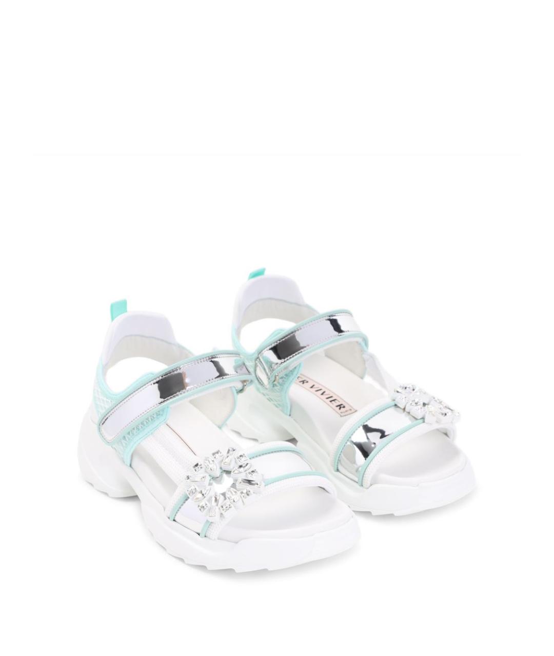 ROGER VIVIER Белые босоножки, фото 4