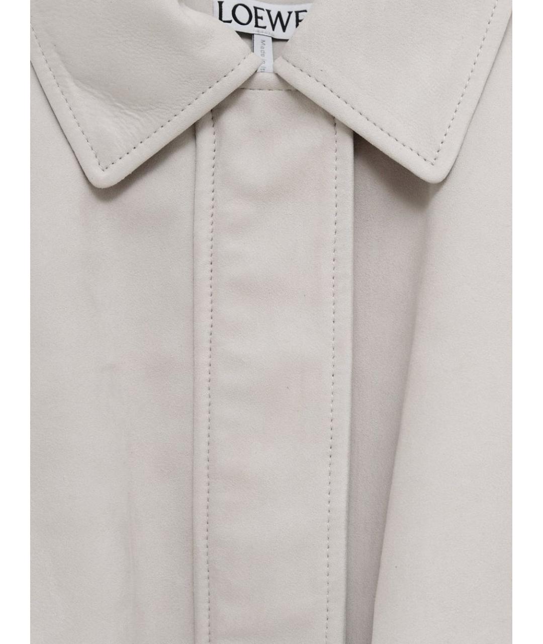 LOEWE Серая кожаная куртка, фото 2