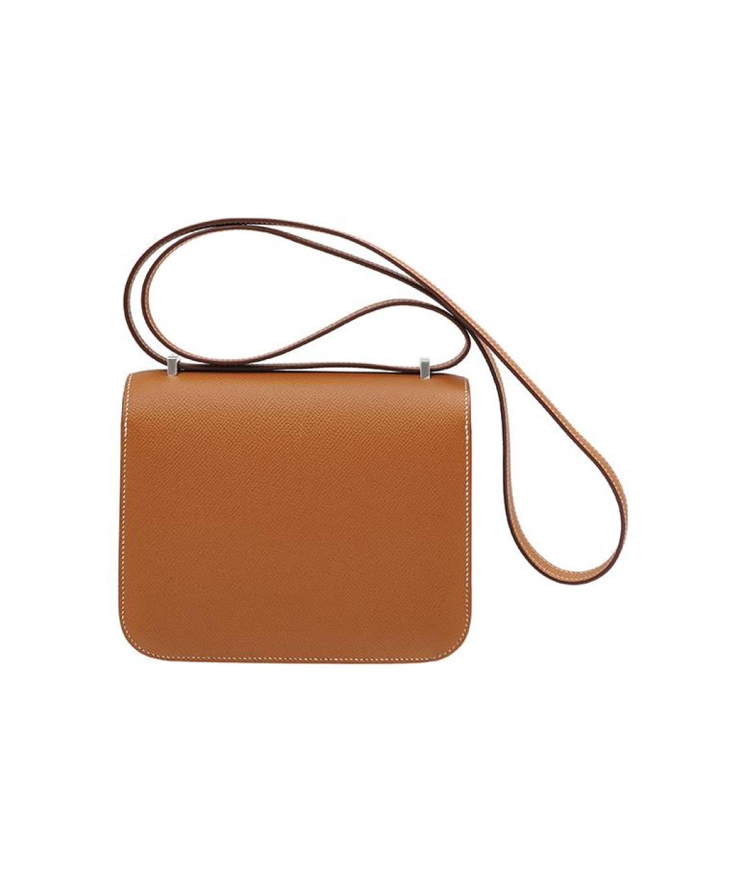 HERMES Коричневая кожаная сумка через плечо, фото 2