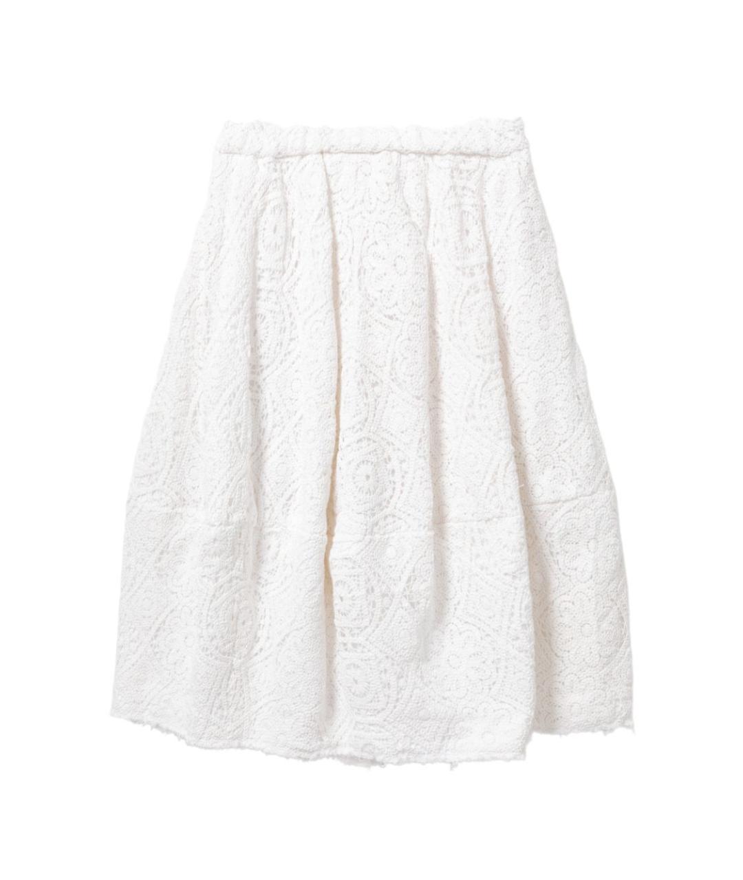COMME DES GARÇONS Белая хлопковая юбка миди, фото 1