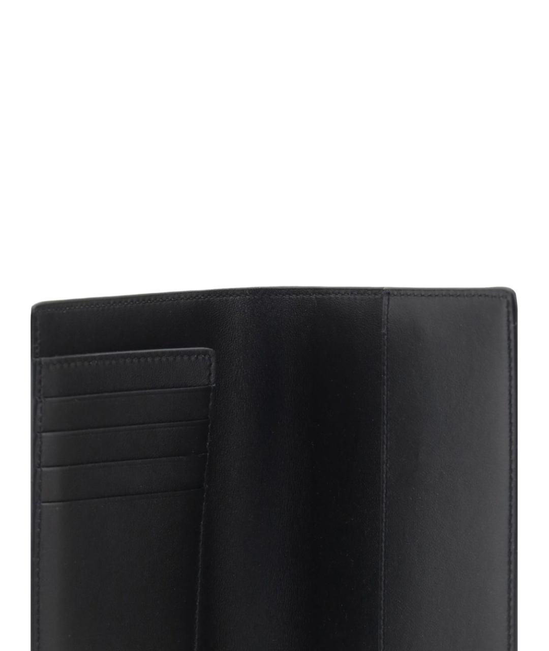 BALENCIAGA Черный кожаный кошелек, фото 5