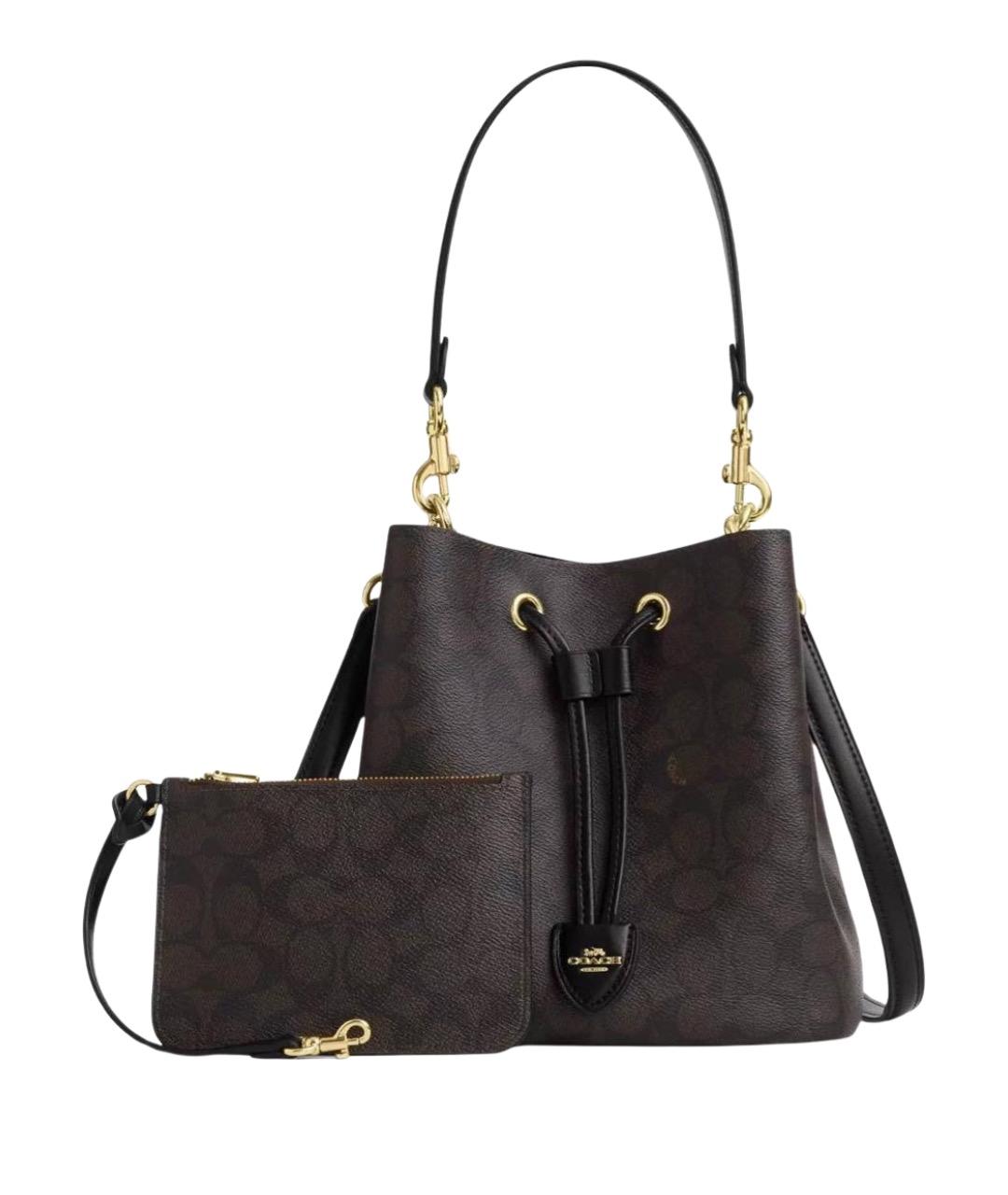 COACH Коричневая сумка тоут, фото 1