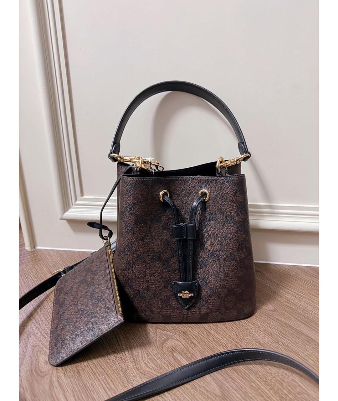 COACH Коричневая сумка тоут, фото 4