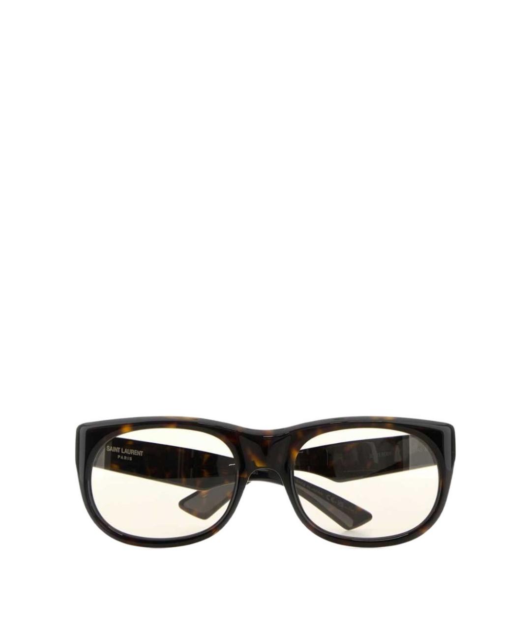 SAINT LAURENT Коричневые солнцезащитные очки, фото 2