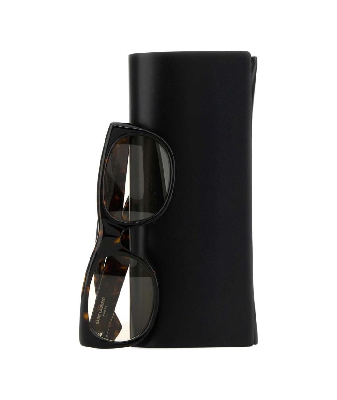 SAINT LAURENT Коричневые солнцезащитные очки, фото 3