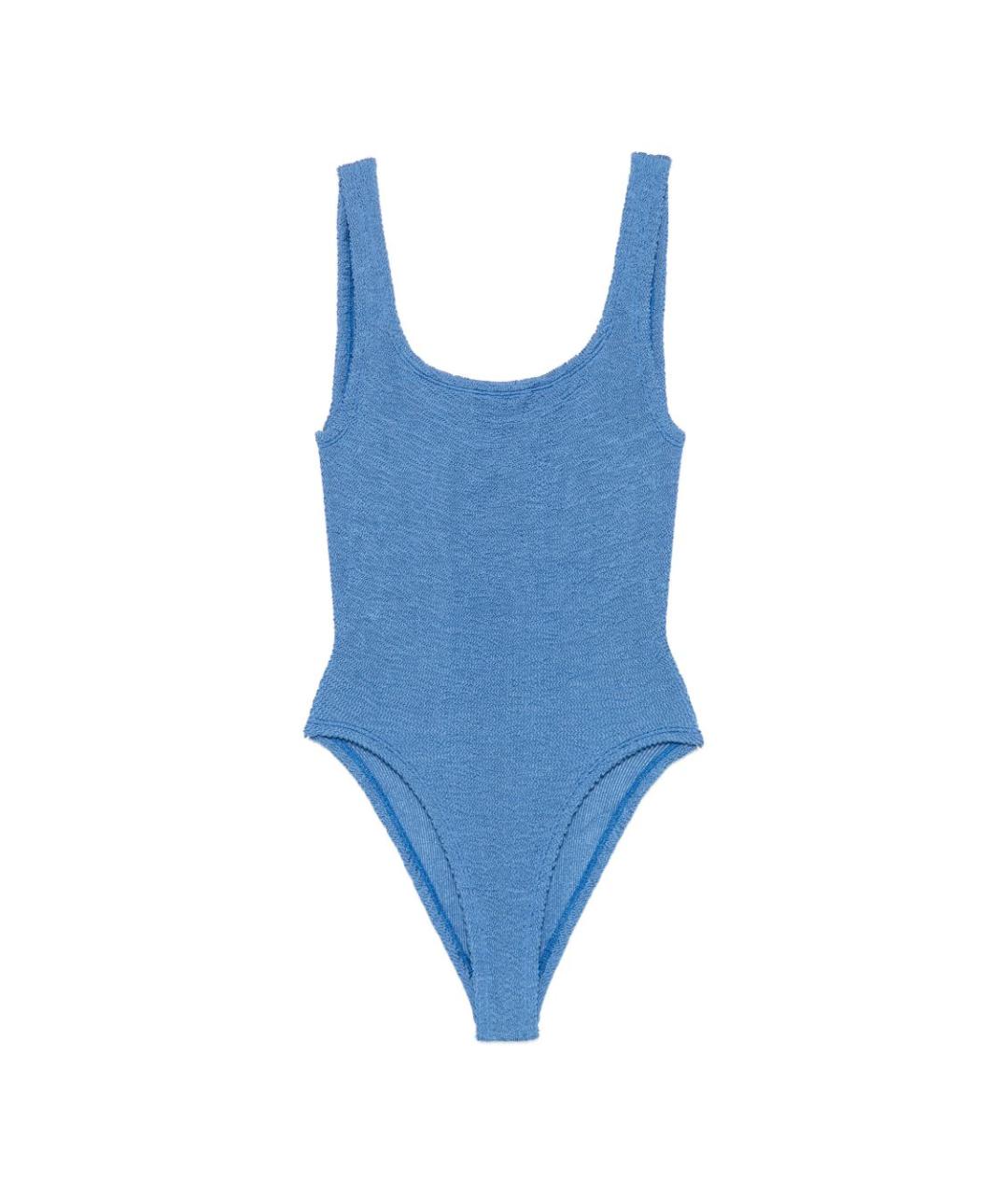 HUNZA G Синий полиамидовый купальник, фото 1