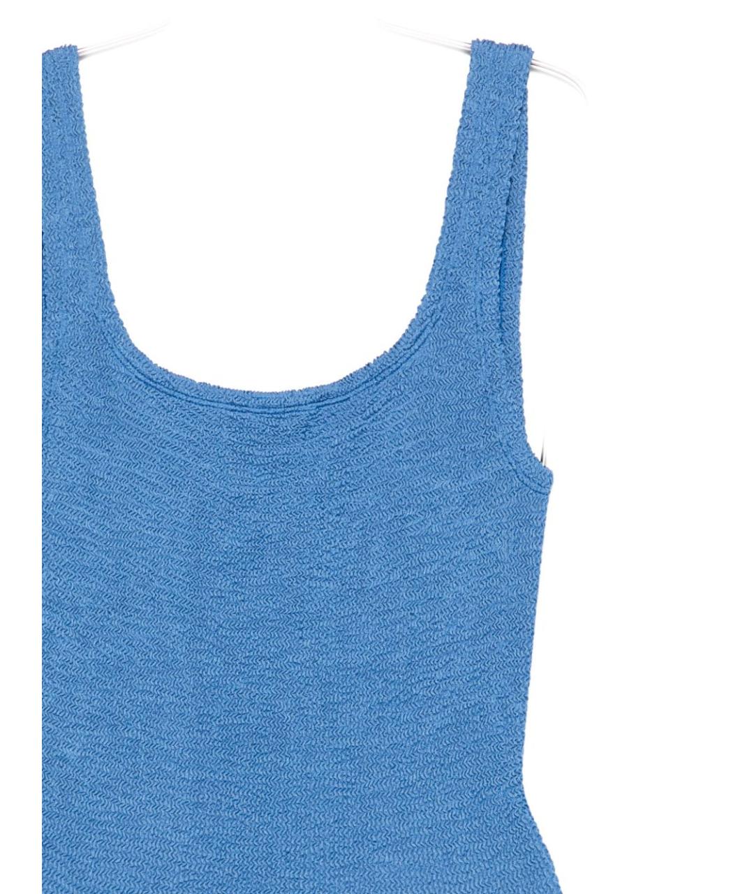 HUNZA G Синий полиамидовый купальник, фото 2