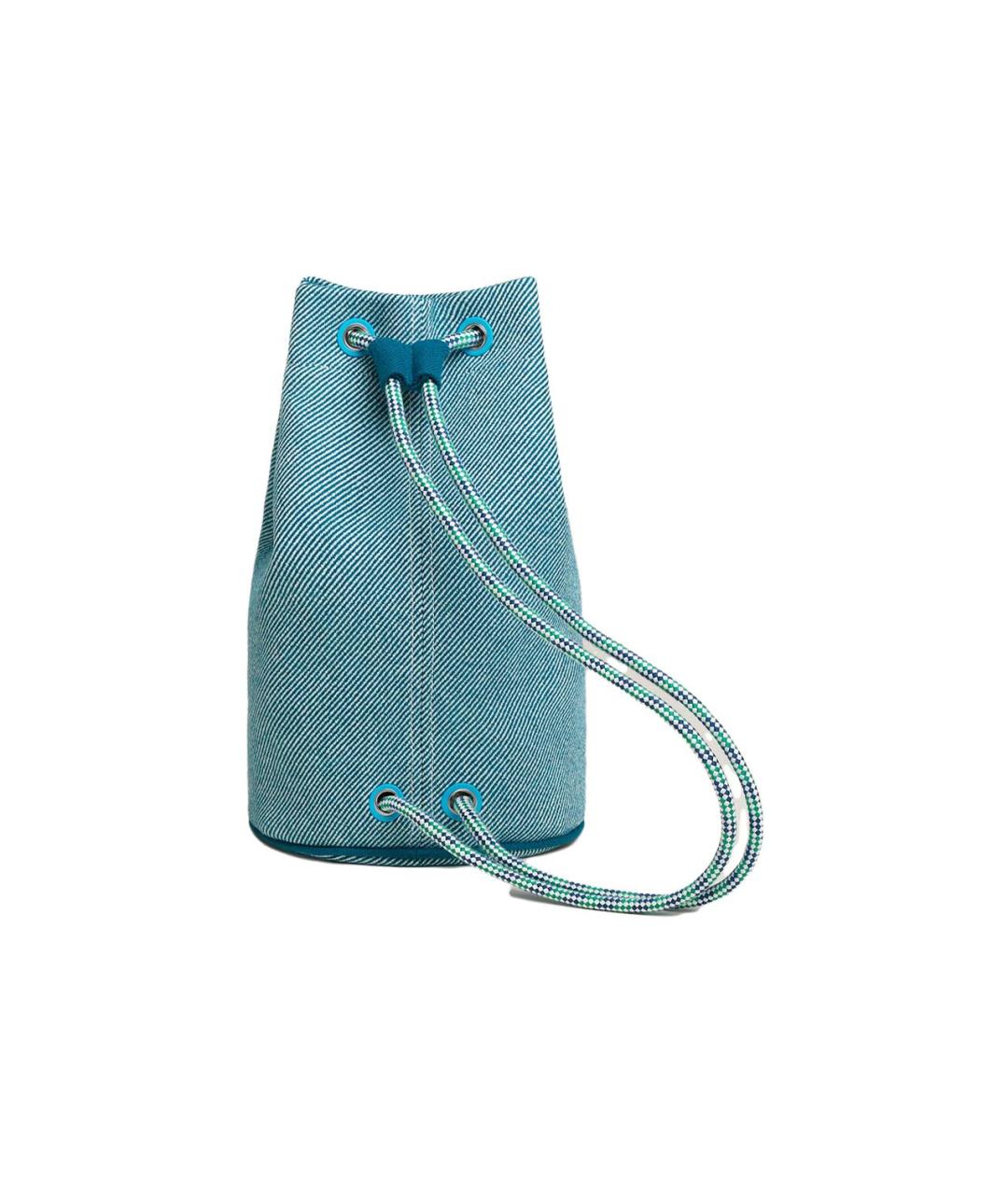 HERMES Синяя косметичка, фото 2