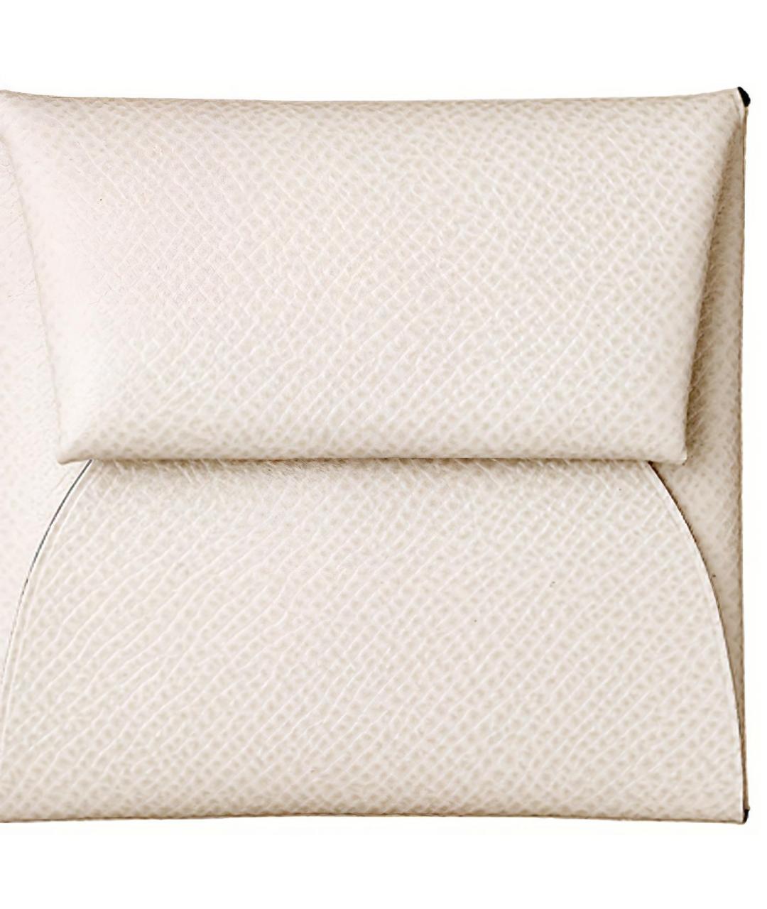 HERMES Белый кожаный кошелек, фото 3