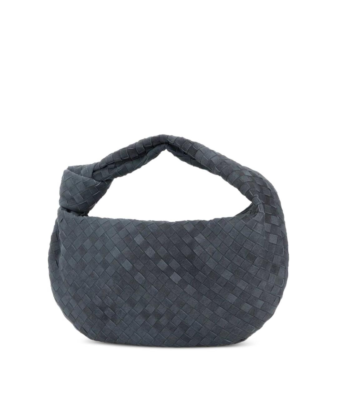 BOTTEGA VENETA Серая кожаная сумка с короткими ручками, фото 2