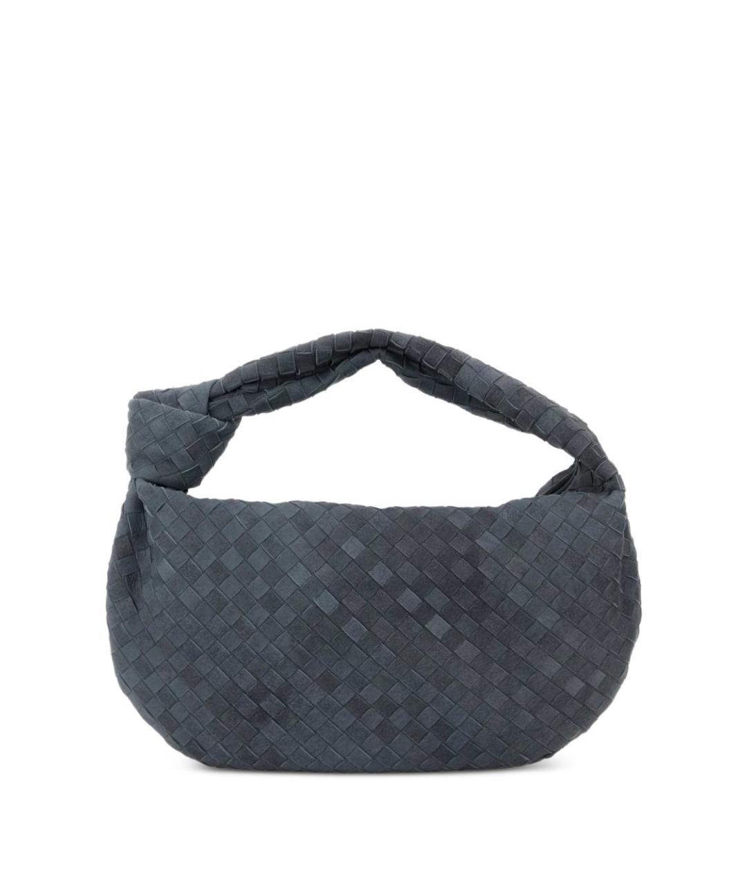 BOTTEGA VENETA Серая кожаная сумка с короткими ручками, фото 1