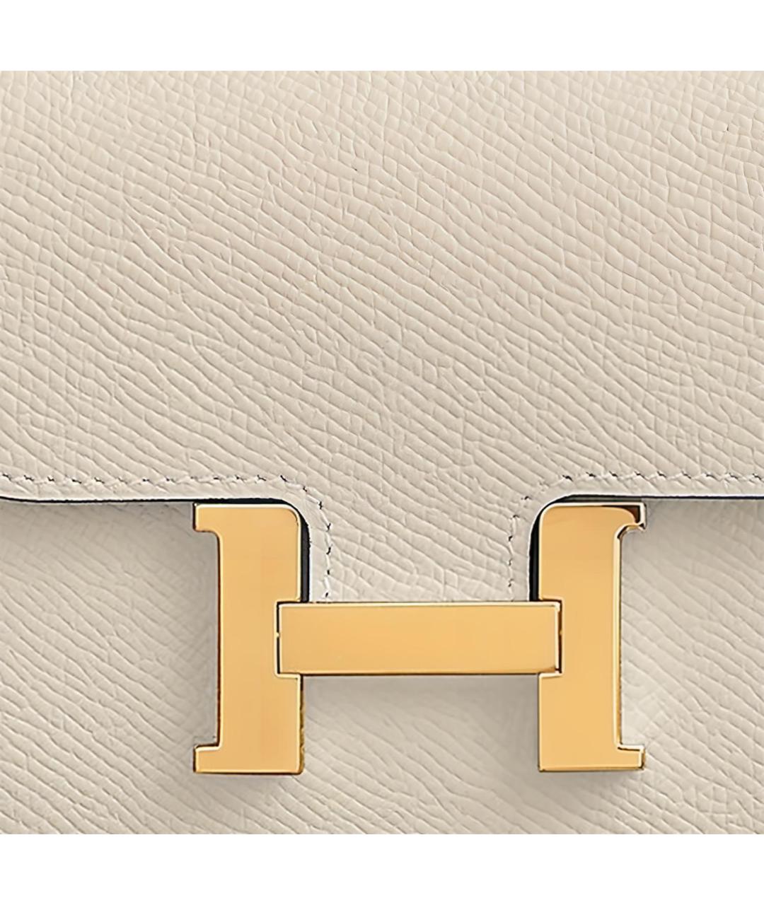 HERMES Бежевая кожаная поясная сумка, фото 4