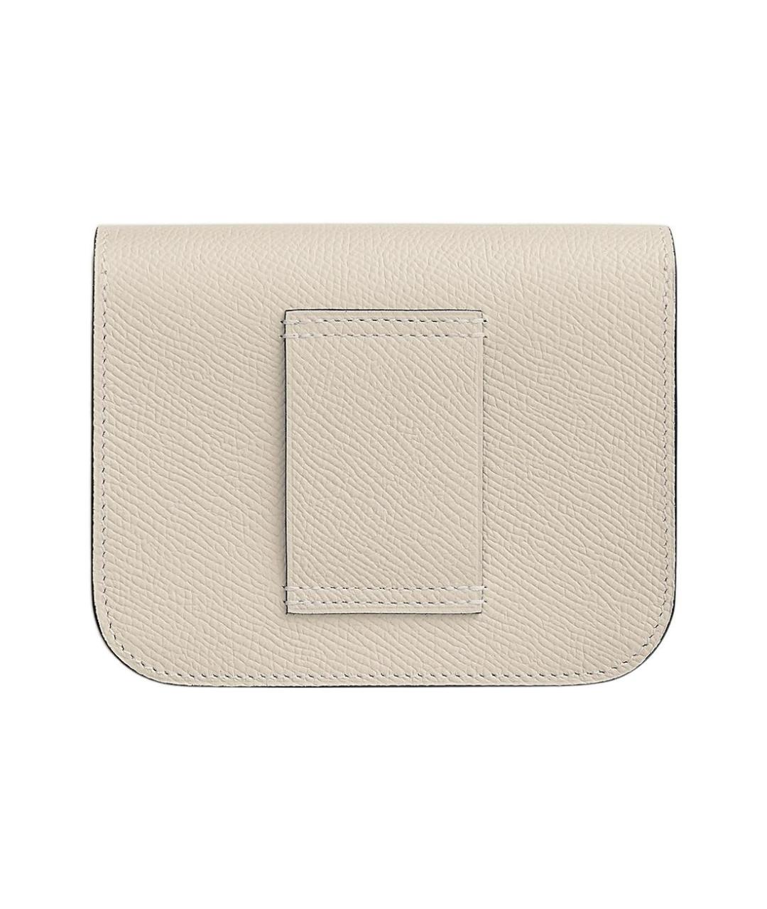 HERMES Бежевая кожаная поясная сумка, фото 2