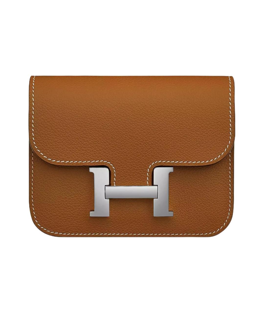 HERMES Коричневая кожаная поясная сумка, фото 1