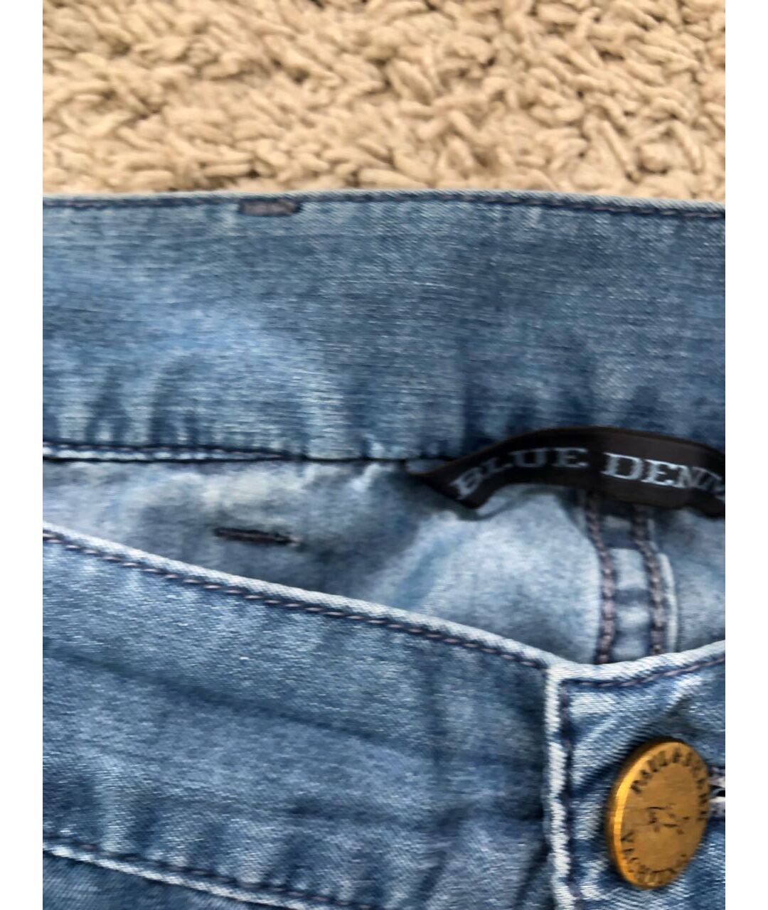 PAUL & SHARK Голубые хлопко-полиэстеровые прямые джинсы, фото 6