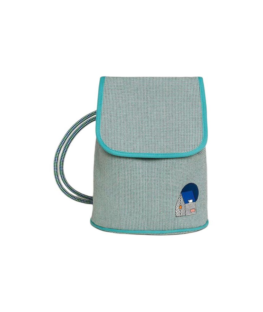 HERMES Голубой рюкзак, фото 6